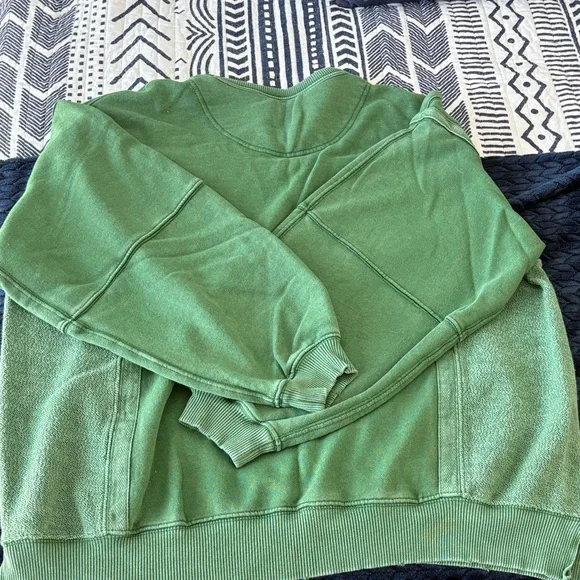 Green aerie oversized women’s sweatshirt - Picture 4 of 4